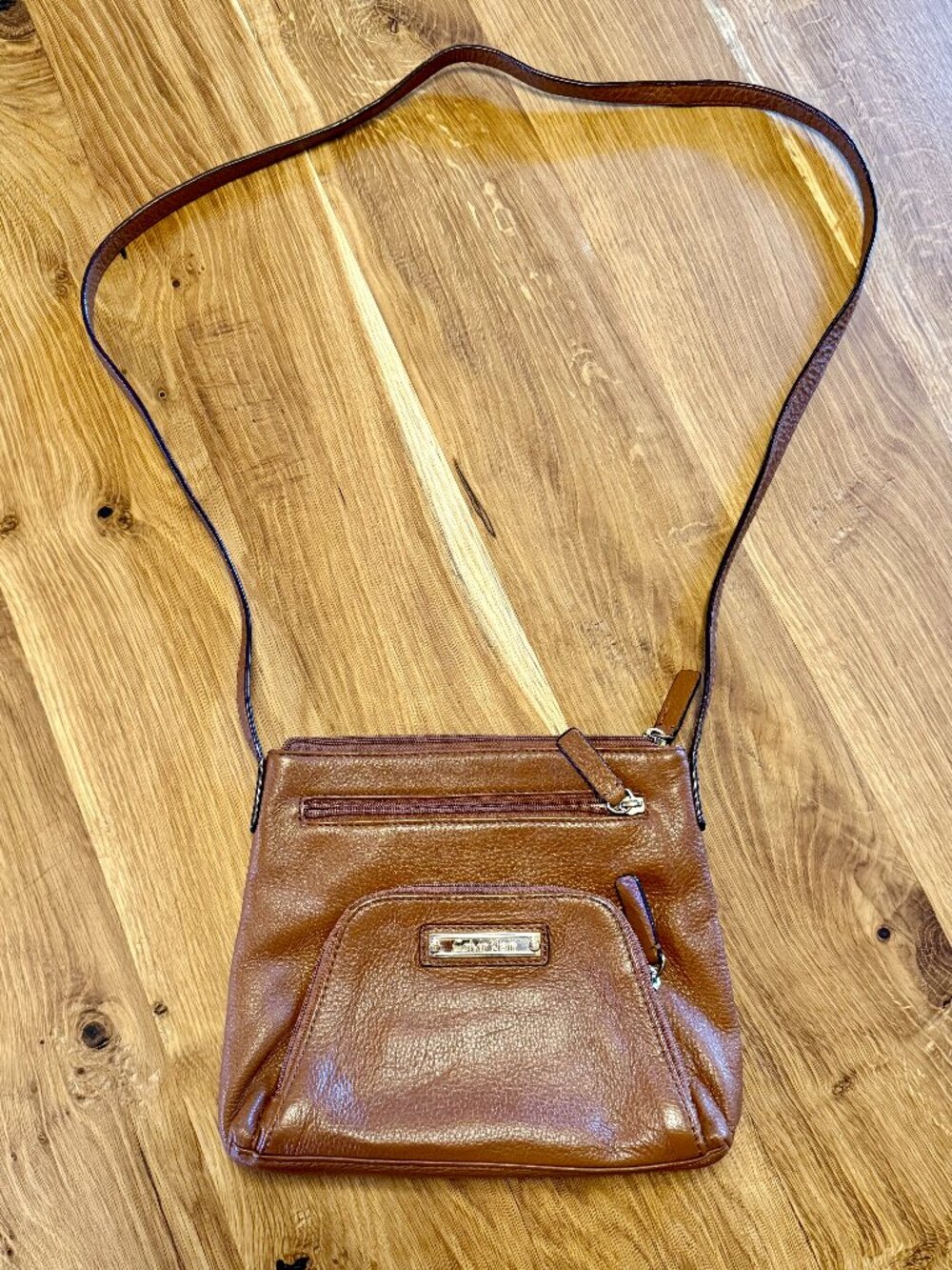 Leather Tan Calvin Klein Crossbody Purse
